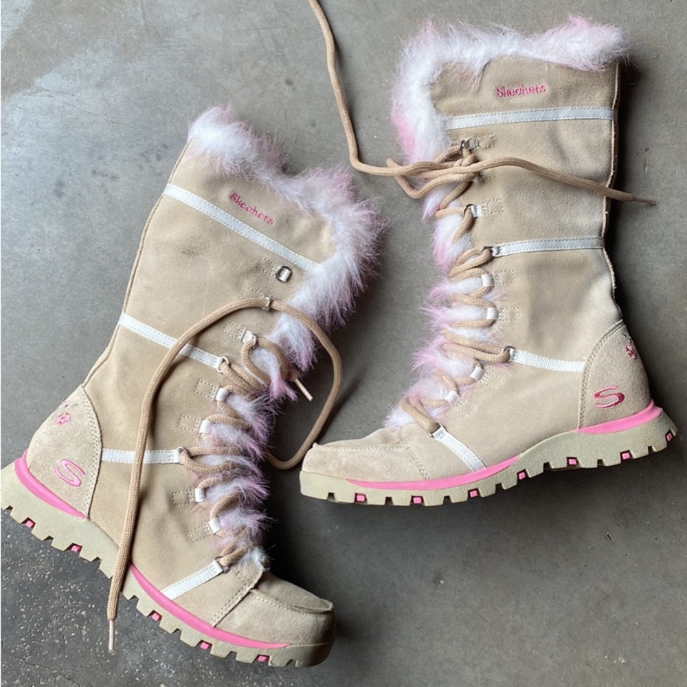 Sketchers Girls Boots Size 4